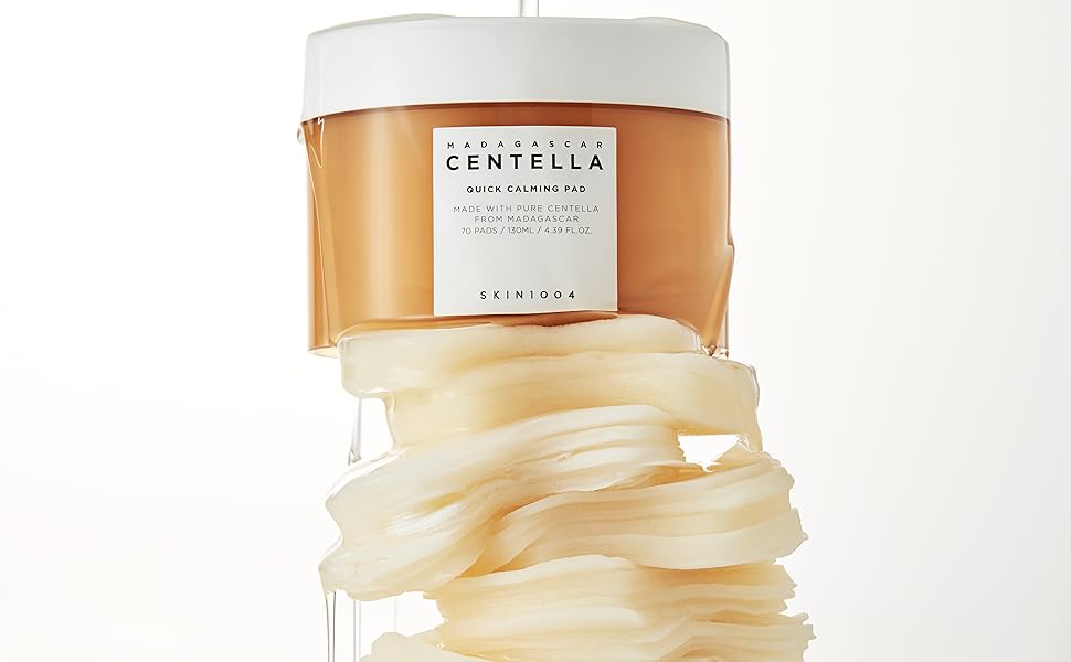 CENTELLA - SKIN1004 Madagascar Centella Quick Calming Pad 70 Pads 130ml - Quick Soothing Effect for Sensitive Skin