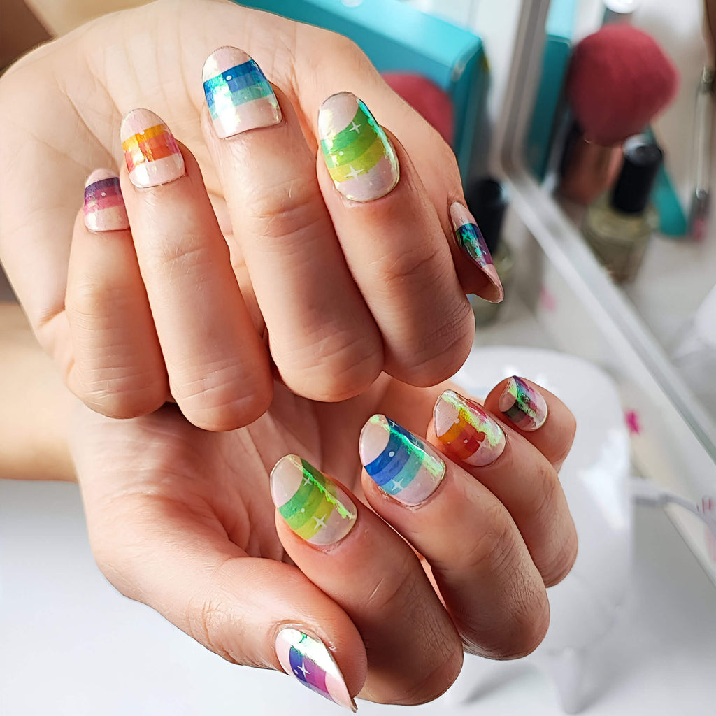Láminas de Gel - Rainbow Star - Nooves Nails-3