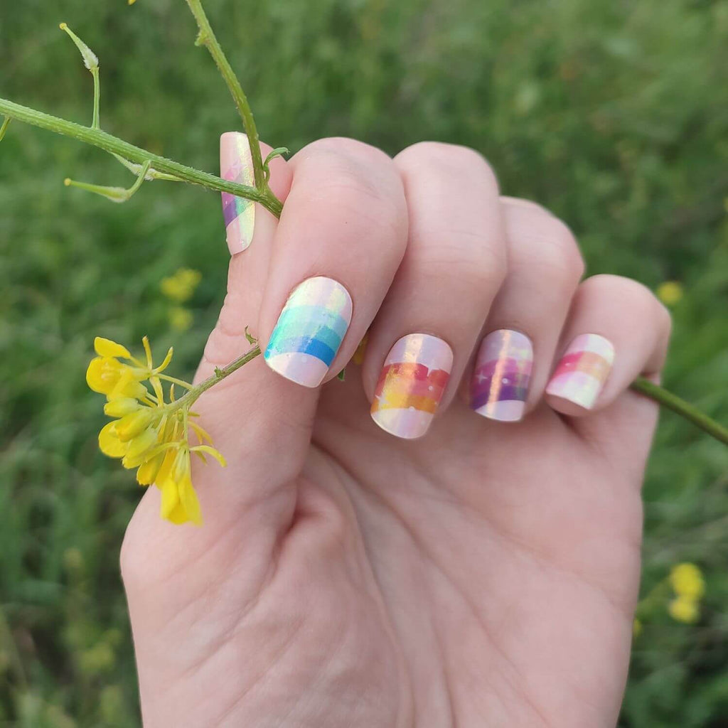 Láminas de Gel - Rainbow Star - Nooves Nails-2