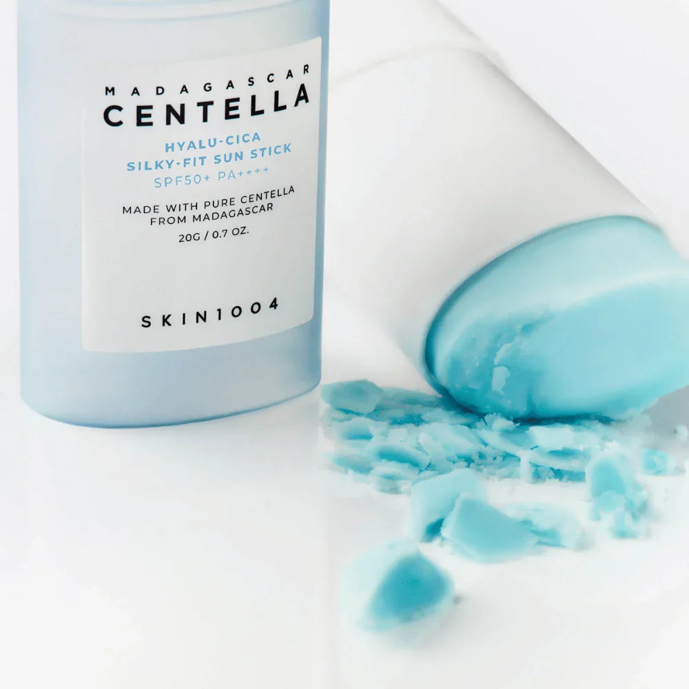 SKIN1004 Madagascar Centella Hyalu-Cica Silky-Fit Sun Stick SPF50+ PA++++ – Protector Solar en Barra con Centella Asiática y Ácido Hialurónico (20g)