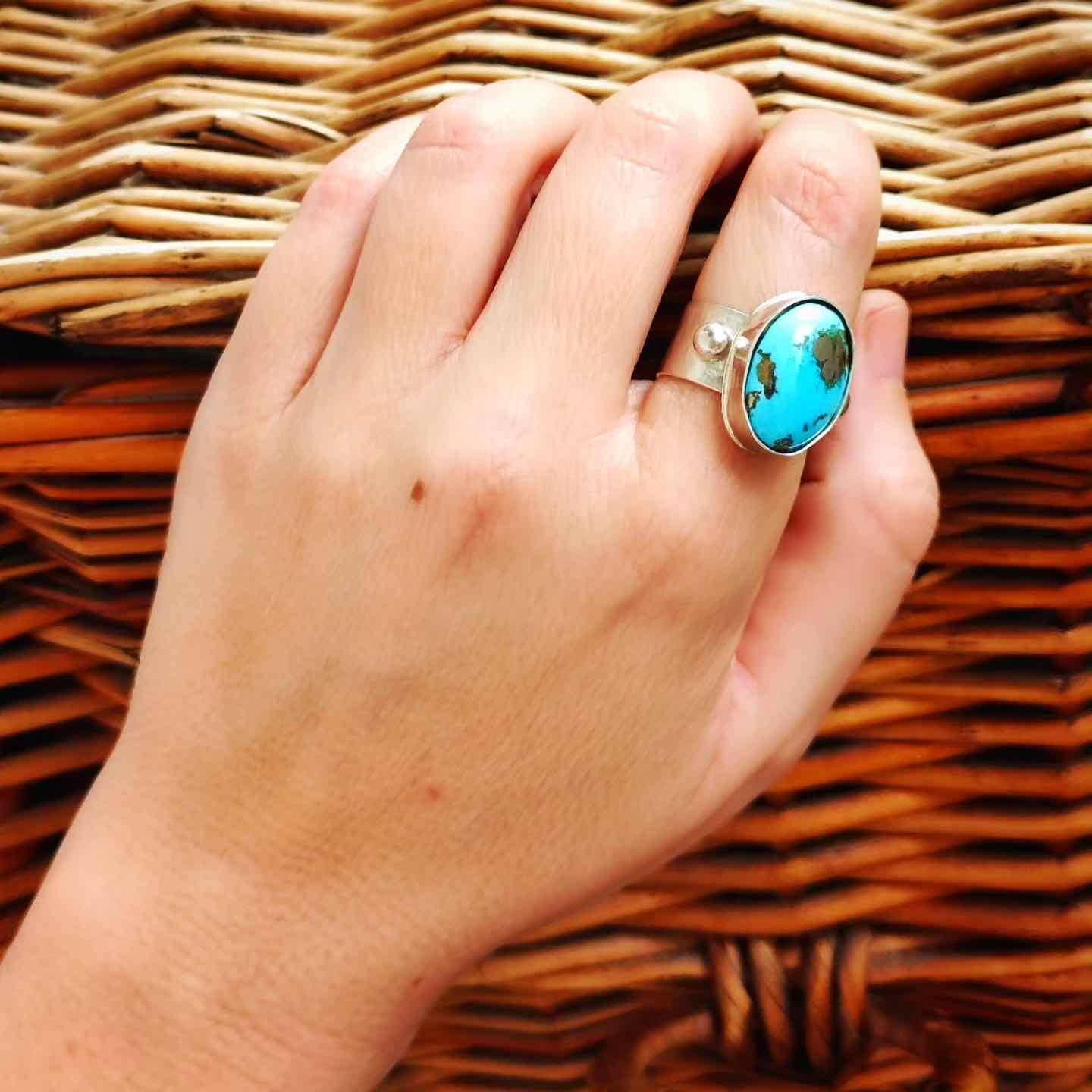 Anillo Celeste Ajustable