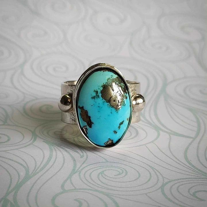Anillo Celeste Ajustable