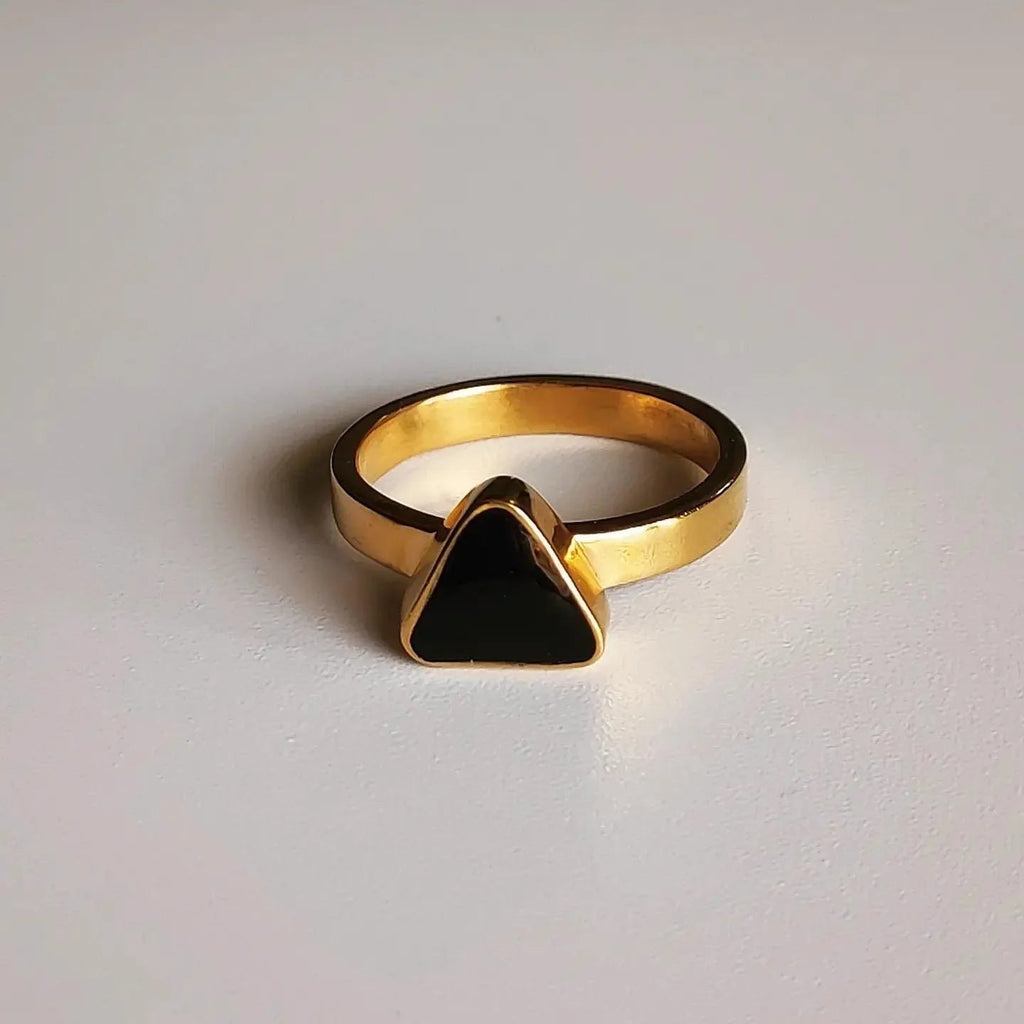 Anillo Triángulo Fosforescente