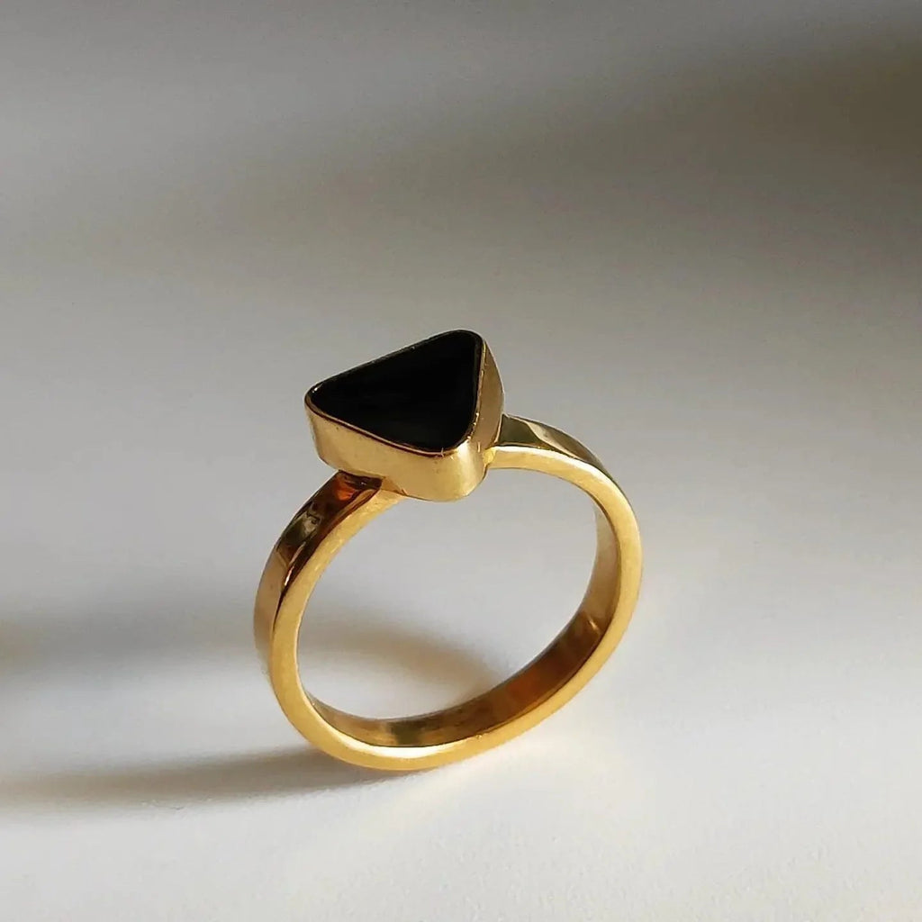 Anillo Triángulo Fosforescente