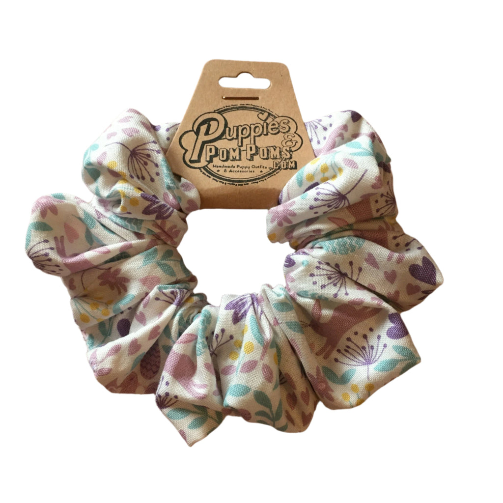 Sweet Spring White Scrunchie-0