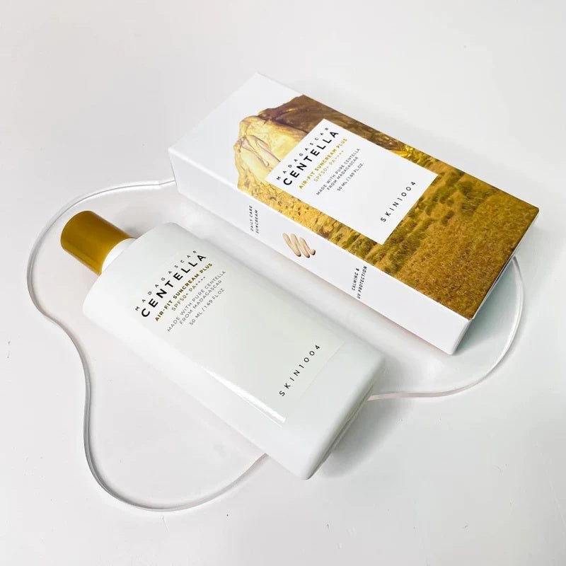 CENTELLA - Crema solar Air-Fit Plus con centella de Madagascar, 50 ml, SKIN1004